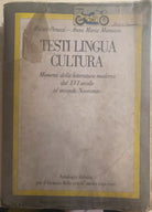 Testi lingua cultura di Peruzzi-manazza, 1987, Bompiani