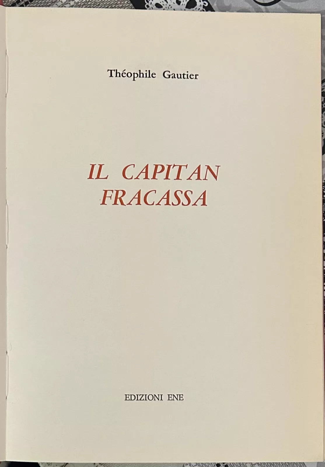 Il Capitan Fracassa di Th ophile Gautier