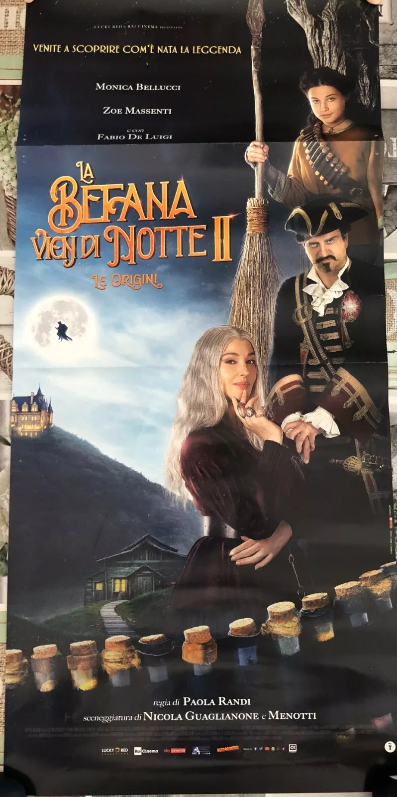 Poster locandina La befana vien di notte 2 Le origini 33x70 cm ORIGINALE da cine