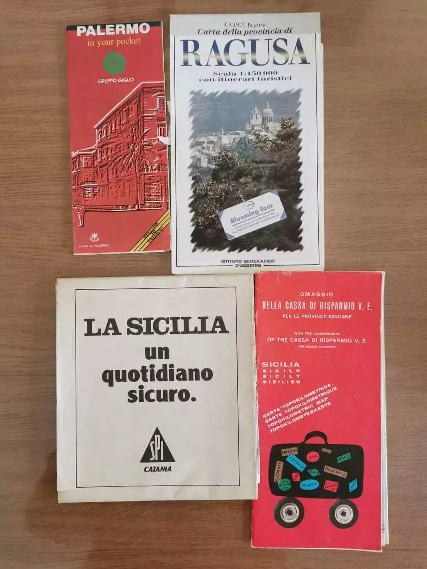 Lotto 4 cartine turistiche - AR