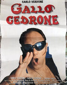 Poster locandina Gallo cedrone 45x32 cm ORIGINALE da cinema 1998 di Carlo Verdon