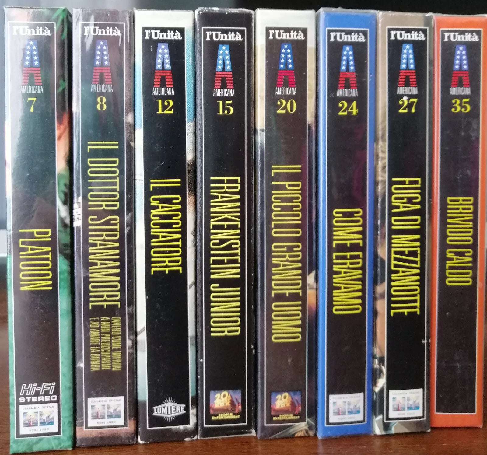 L unita Vhs vol. 7,8,12,15,20,24,27,35 - 1996 - VHS - A