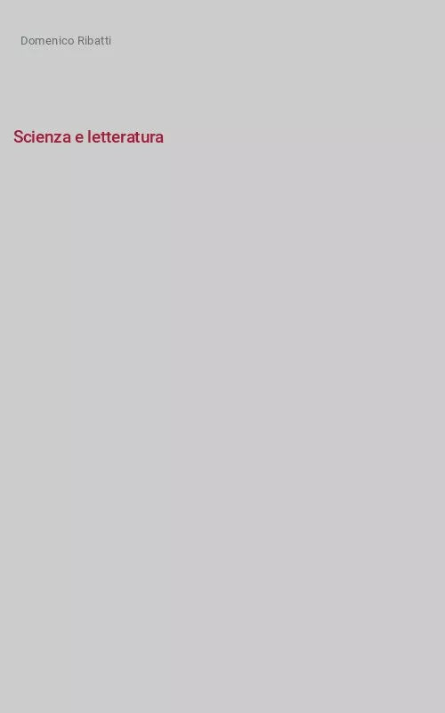 Scienza e letteratura