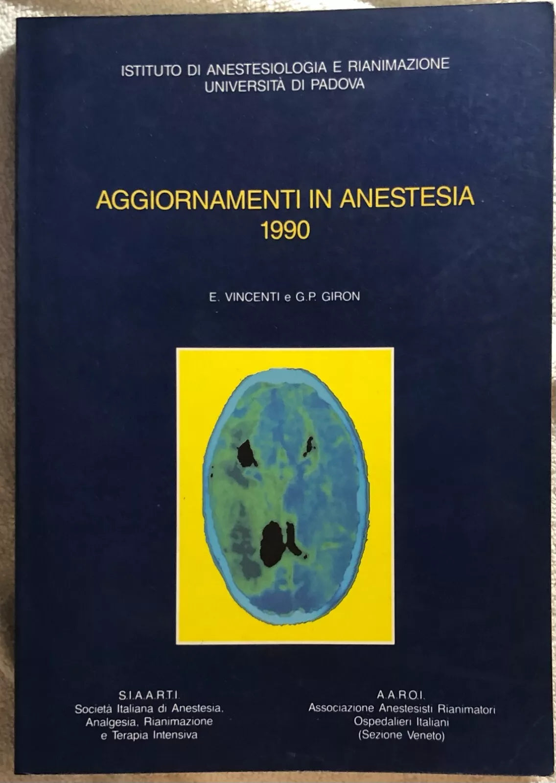 Aggiornamento anestesia 1990 di E. Vincenti E G.p. Giron, 1990, Istituto Di An