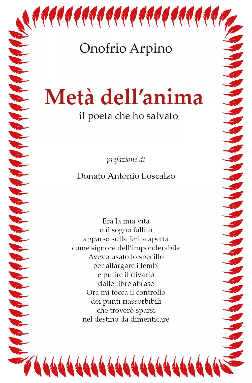 Meta dell’anima di Onofrio Arpino, 2020, Youcanprint