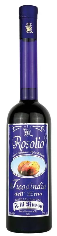 Rosolio di Ficodindia dell’Etna liquore Russo Siciliano 500 ml