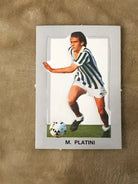 Figurina fustellata M Platini Juventus sorpresa patatine anni 80 di Aa vv
