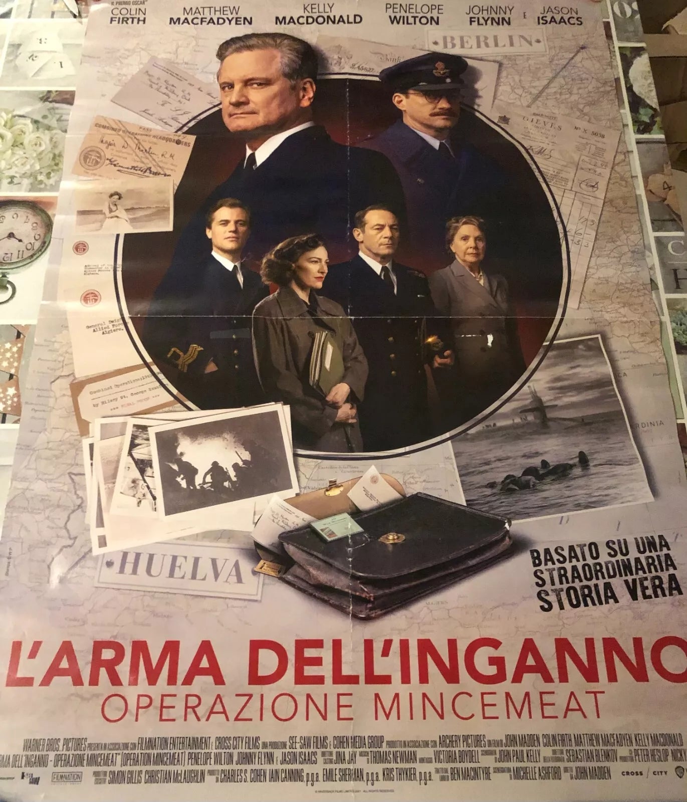 Poster locandina L arma dell inganno Operazione Mincemeat 100x70 cm ORIGINALE da