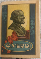 Calendarietto Giuseppe Verdi di Valveri Carmelo Parrucchiere, 1932, Graf. U. M