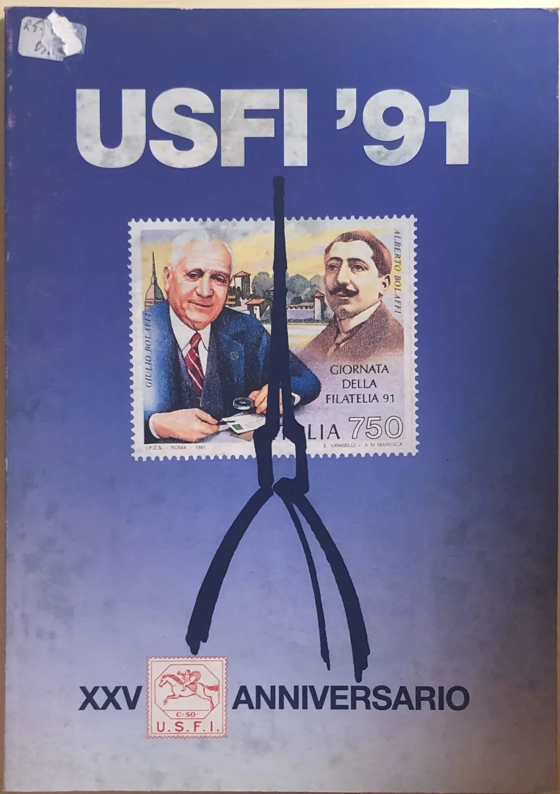 USFI ’91 XXV Anniversario di Aa.vv., 1991, Unione Stampa Filatelica Italiana