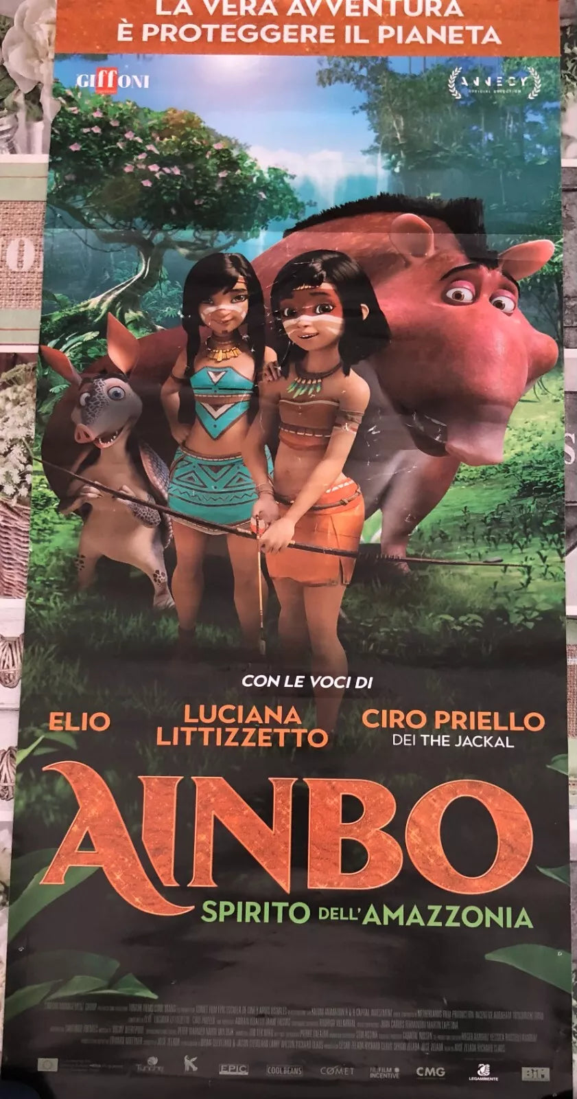 Poster locandina Ainbo 33x70 cm ORIGINALE da cinema 2021 di Richard Claus