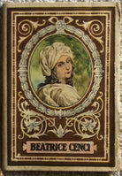 Calendarietto Beatrice Cenci di Valveri Carmelo Parrucchiere, 1950, Graf. U. M