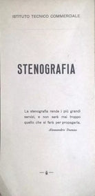 Quaderno di pratica Stenografia usato Ruggeri Modena Ca