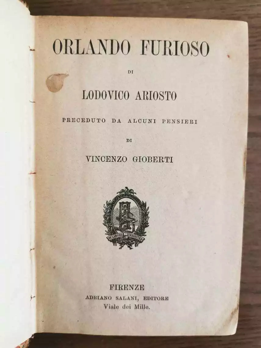 Orlando Furioso - L. Ariosto - Salani - 1913 - AR