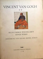 Vincent Van Gogh di Einfuhrung Von Eduard Briner, 1967, Rascher Verlag Zurich