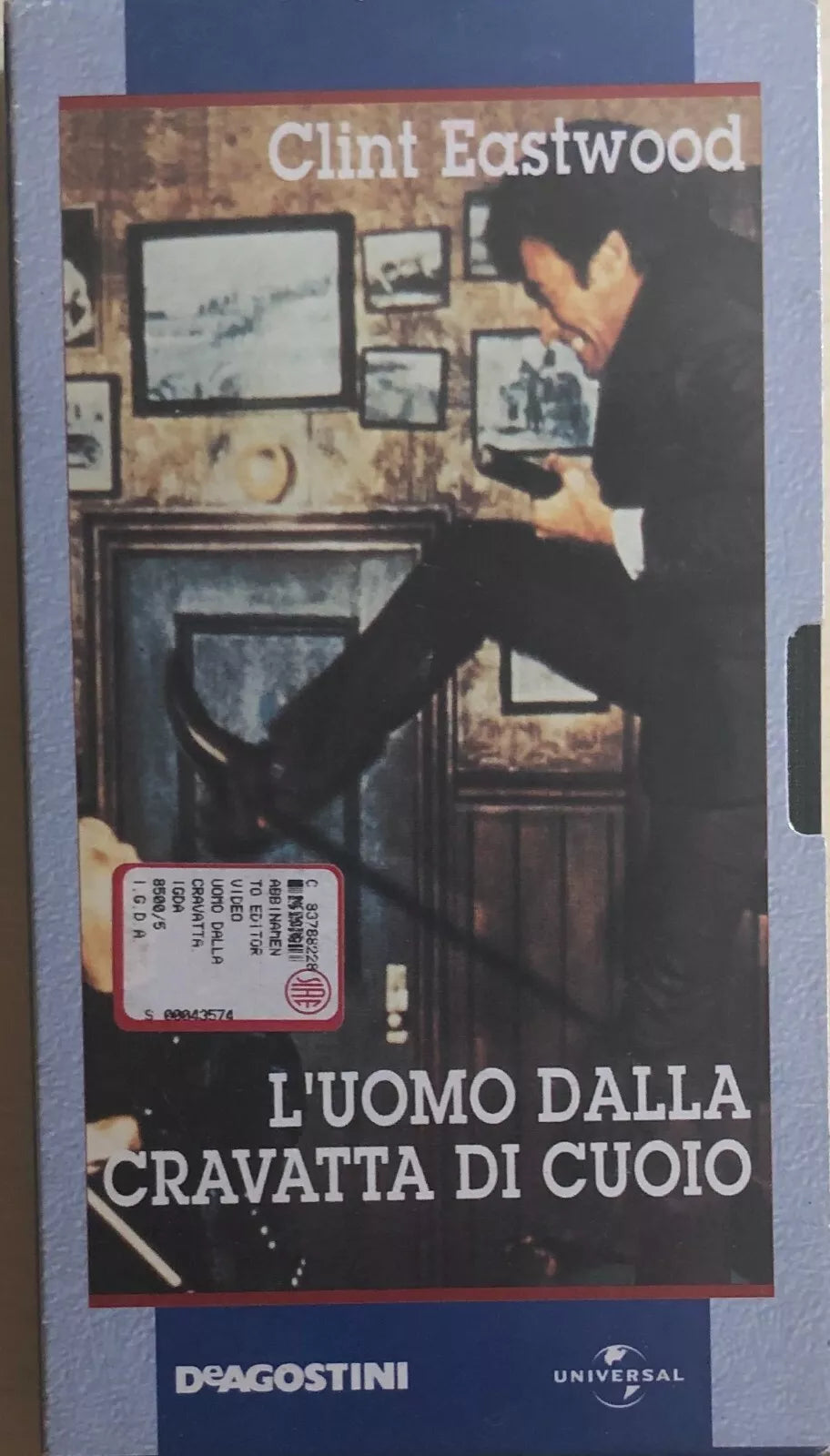 L’uomo dalla cravatta di cuoio VHS di Clint Eastwood, 1998, Deagostini
