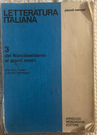 Letteratura italiana 3 di Chiara Frediani, 1986, Arnoldo Mondadori Editore