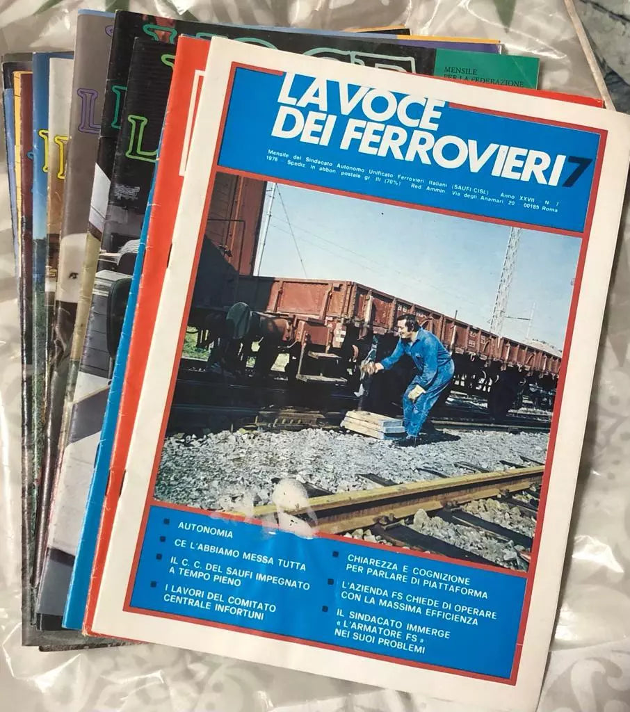 La voce dei ferrovieri 20 numeri di Aa vv