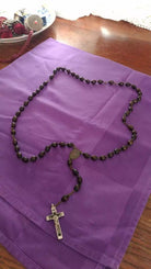 Rosario con crocifisso, inizi 900, 61 cm