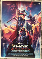 Poster locandina Thor 4 Love and Thunder 45x32 cm ORIGINALE da cinema 2022 di Ta