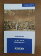 Democrazia personalista di Giulio Alfano, 2021, Solfanelli