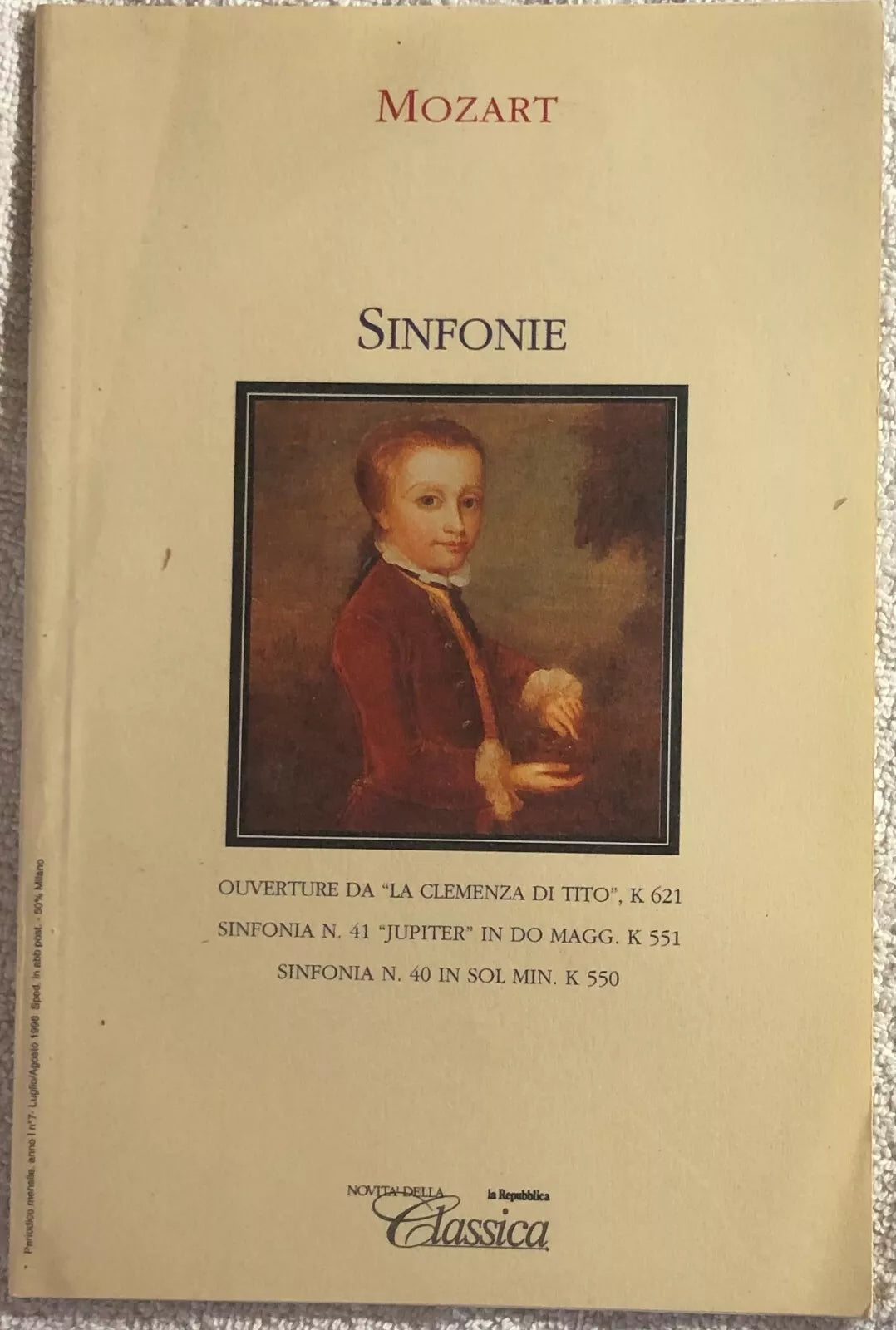 Sinfonie di Mozart, 1996, La Repubblica