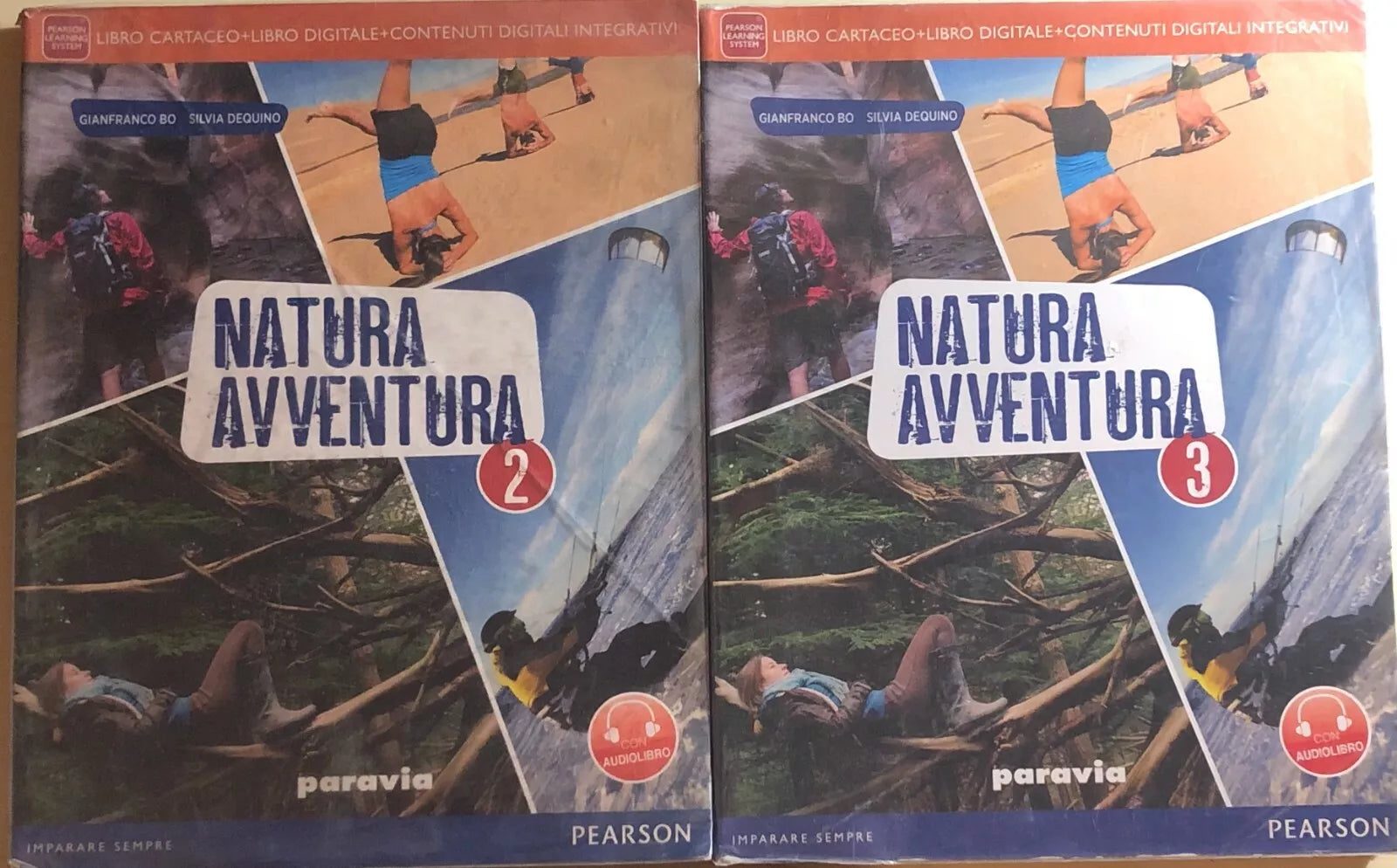 Natura avventura 2+3+Scienze in laboratorio di Bo-dequino, 2014, Paravia-pear
