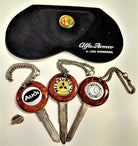 Silver and wood keys with their silver chains Mercedes, Suzuki, Audi +Alfa Rom