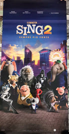 Poster locandina Sing 2 33x70 cm ORIGINALE da cinema 2021 di Garth Jennings