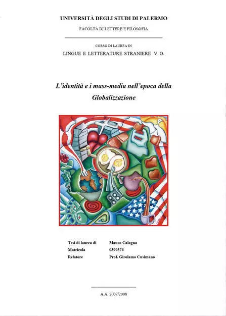 L’identita e i mass-media nell’epoca della globalizzazione - Calagna, 2014, Yo