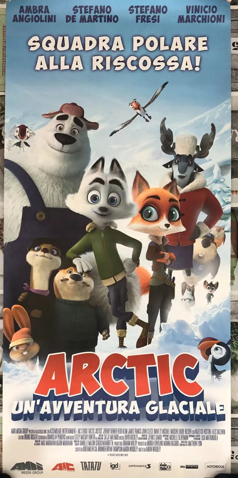 Poster locandina Arctic Un avventura glaciale 33x70 cm ORIGINALE da cinema 2019