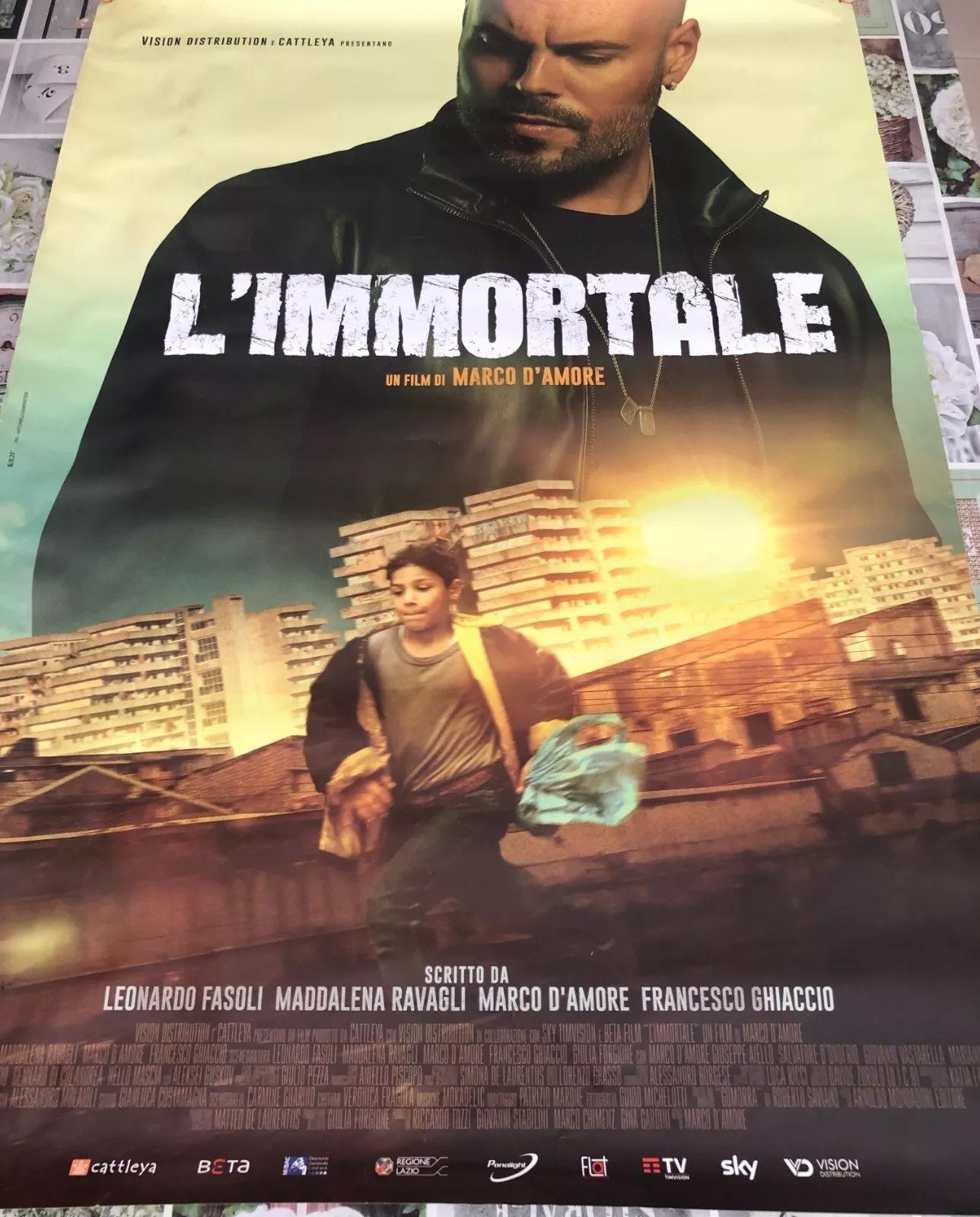 Poster locandina L immortale 100x70 cm ORIGINALE da cinema 2019 di Marco D Amore
