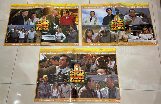 Set di 3 poster locandine Natale in Sudafrica 45x65 ORIGINALE da cinema di Neri