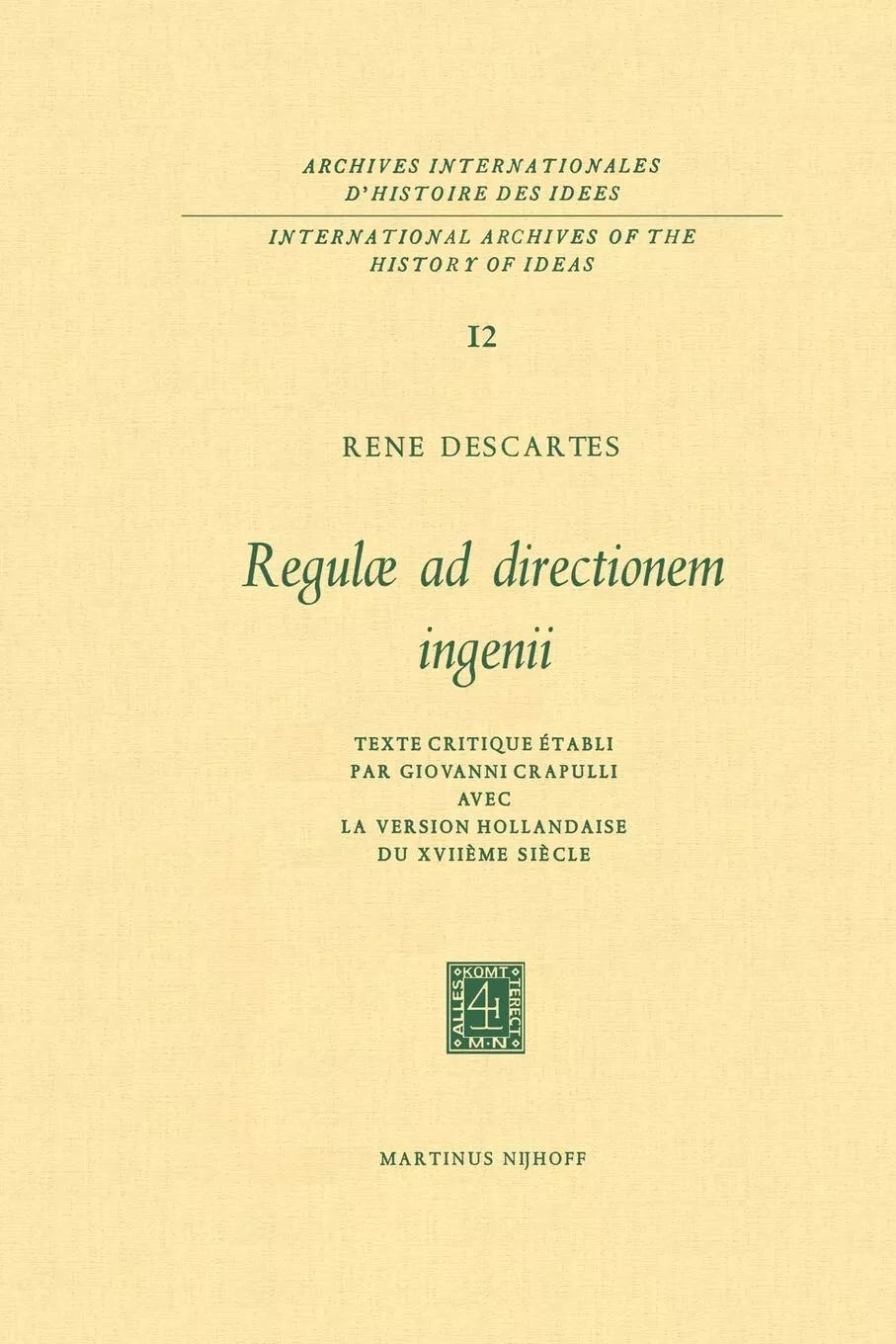 Regul ad Directionem IngenII
