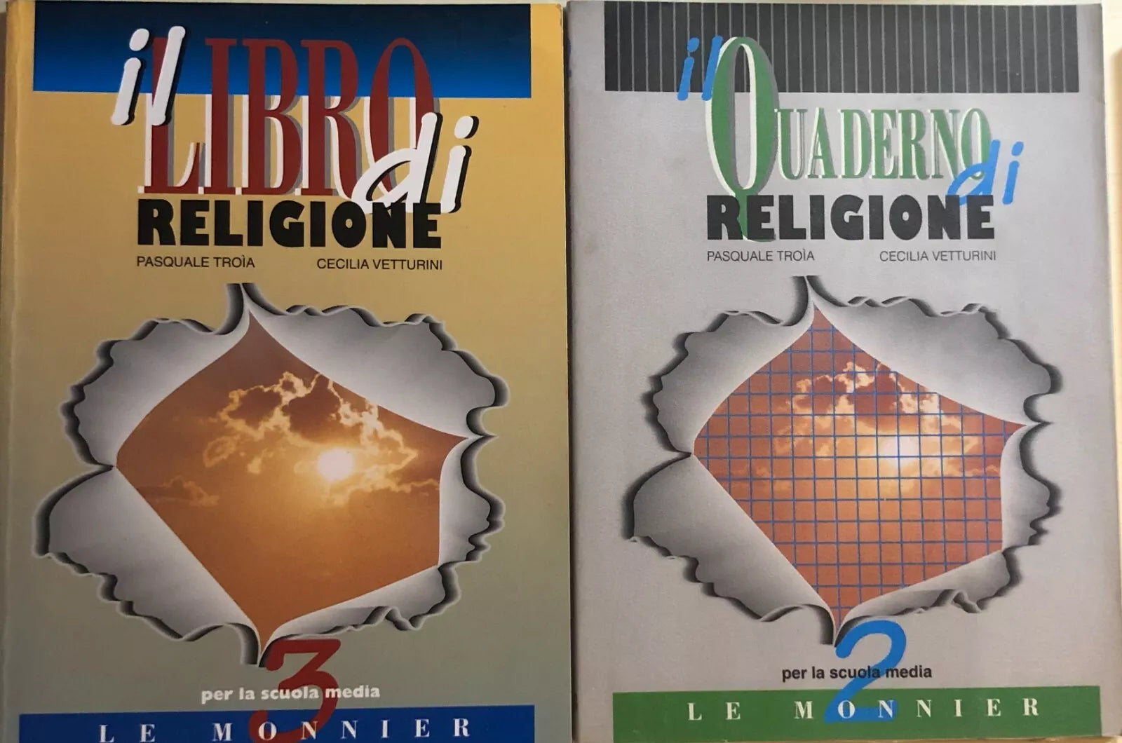 Il quaderno di religione 2 - Il libro di religione 3 di Aa.vv., 2000, Le Monnier