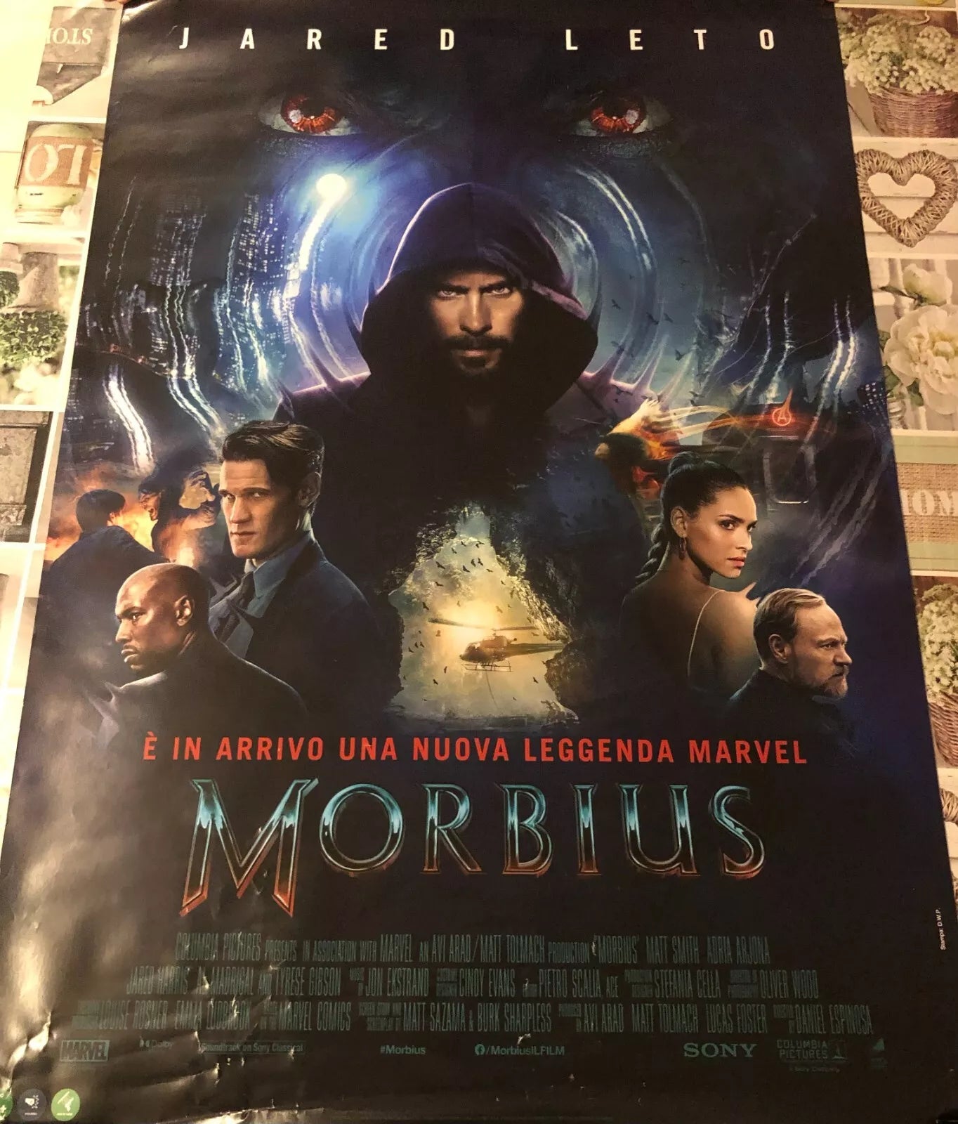 Poster locandina Morbius 100x70 cm ORIGINALE da cinema 2022 di Daniel Espinosa