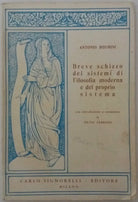 Breve schizzo dei sistemi di [...] - A. Rosmini - Carlo Signorelli Ed. - 1966- G