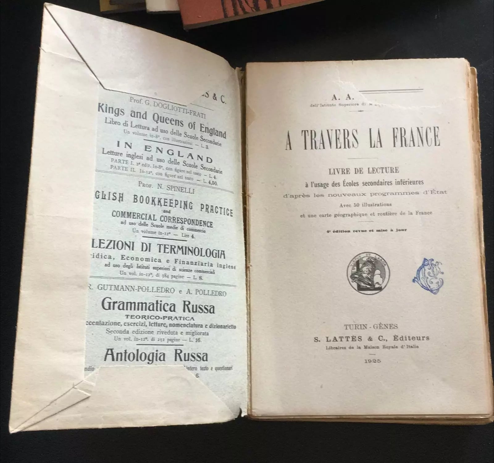 A travers la france - A.a. Pons, 1925, Lattes - P