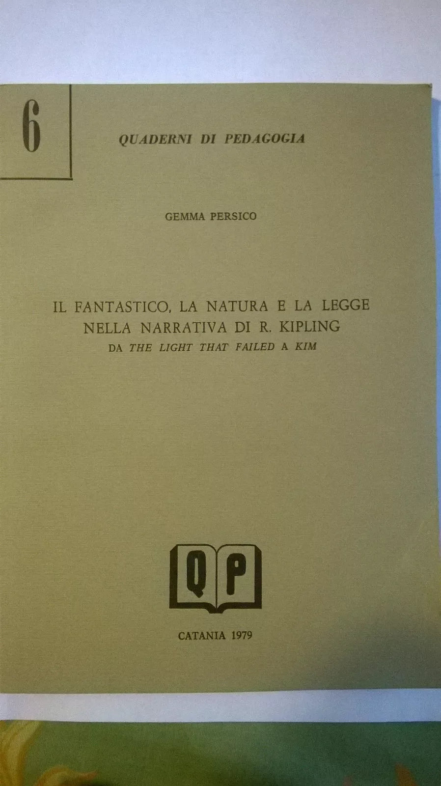 Il fantastico, la natura e la legge nella narrativa - R. Kipling - da The Light