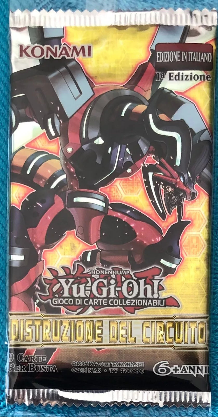 Yu Gi Oh Distruzione del circuito bustina con 9 carte di Kazuki Takahashi 2019