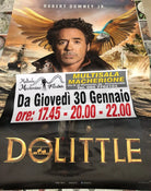 Poster locandina Dolittle 100x70 cm ORIGINALE da cinema 2020 CON DIFETTO di Step