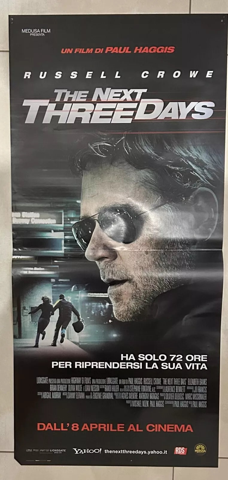 Poster locandina The Next Three Days 35x70 ORIGINALE da cinema di Paul Haggis