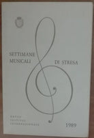 Settimane musicali di Stresa - AA.VV. - Branca,1989 - A