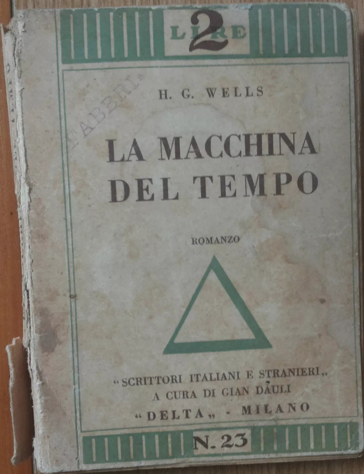 La macchina del tempo - Wells - Delta,1929 - R