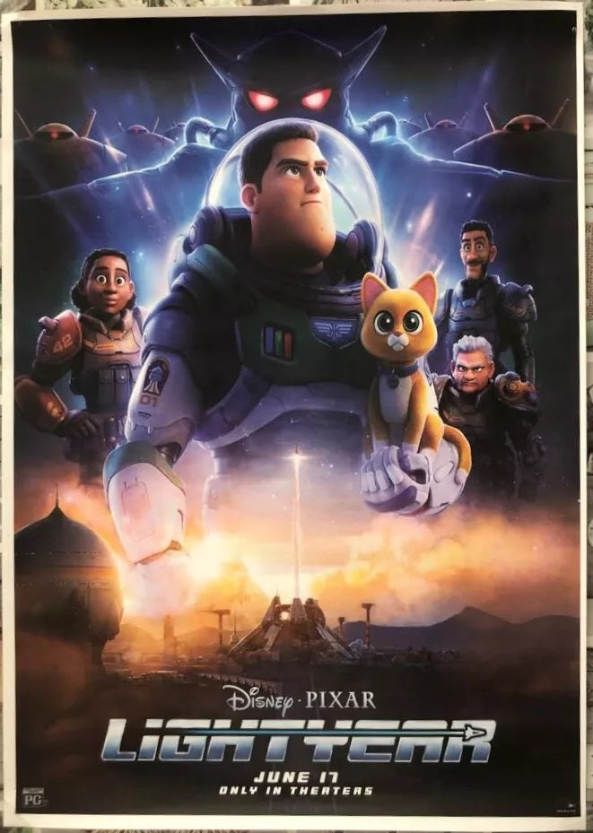 Poster locandina Lightyear 45x32 cm ORIGINALE da cinema 2022 di Angus MacLane