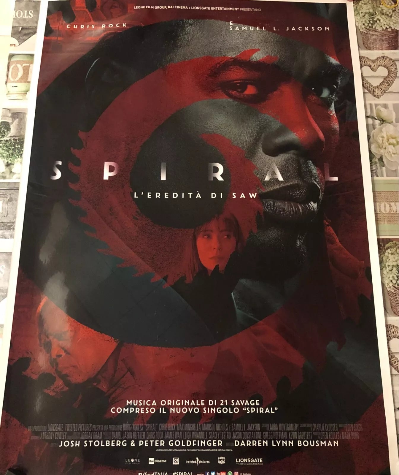 Poster locandina Spiral 100x70 cm ORIGINALE da cinema 2021 di Darren Lynn Bousm