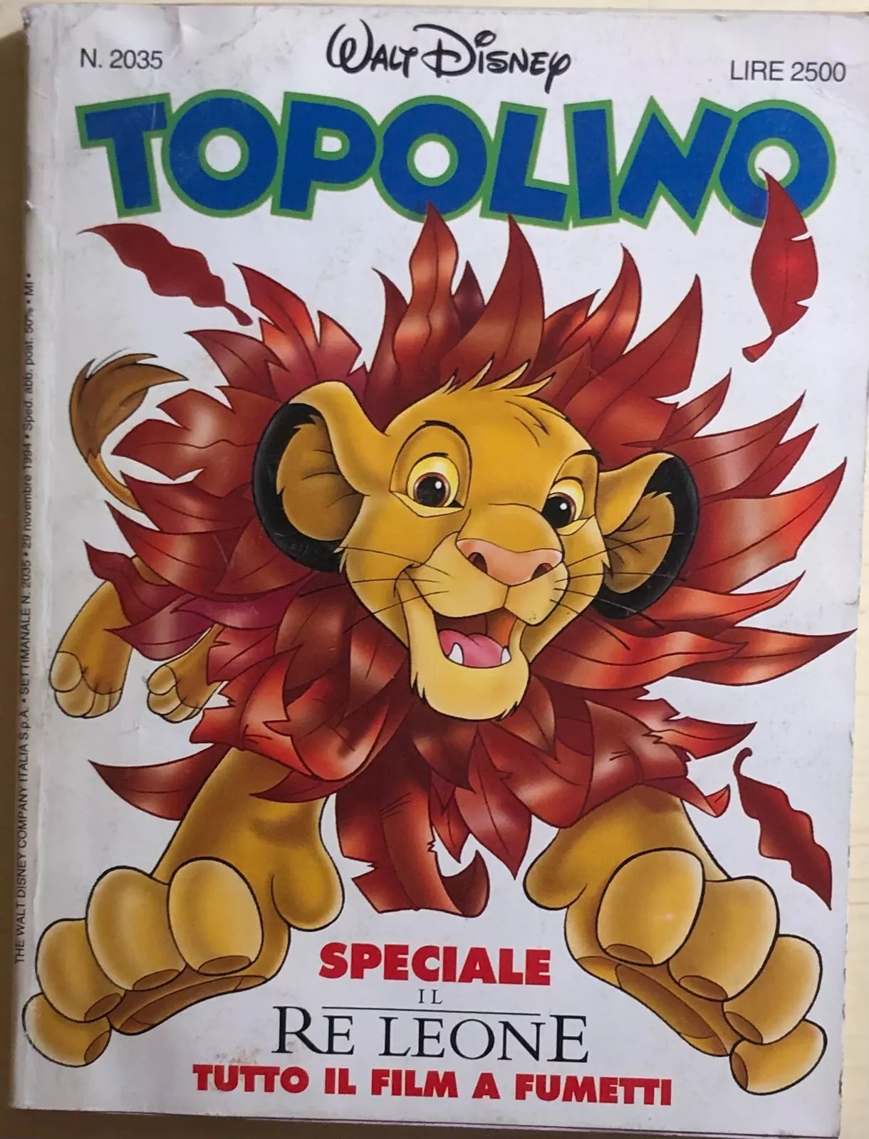 Topolino 2035 di Disney, 1994, Panini