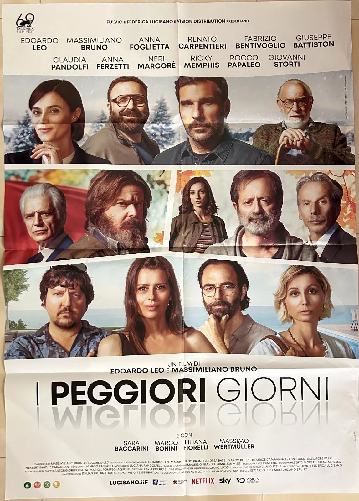 Poster locandina I peggiori giorni 100x140 ORIGINALE da cinema di Massimiliano