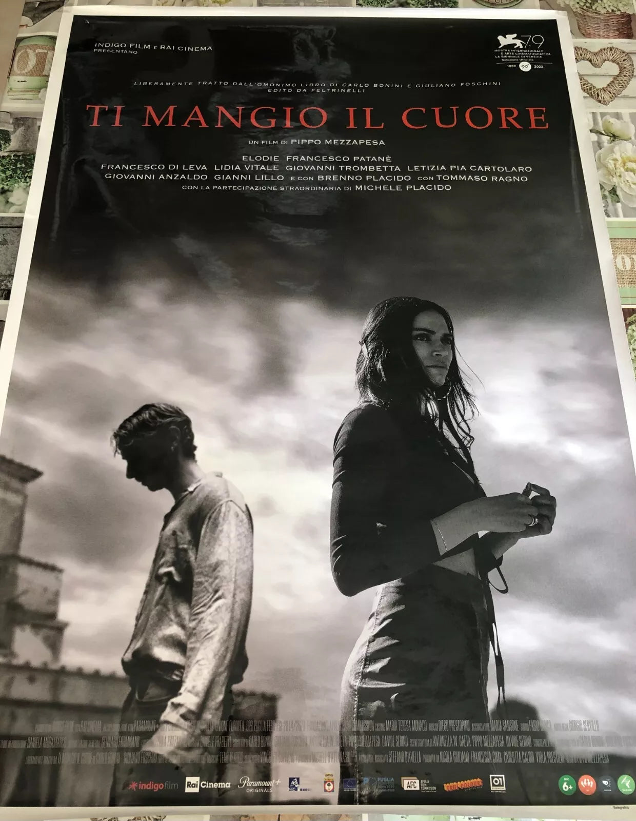 Poster locandina Ti mangio il cuore 100x70 cm ORIGINALE da cinema 2022 di Pippo