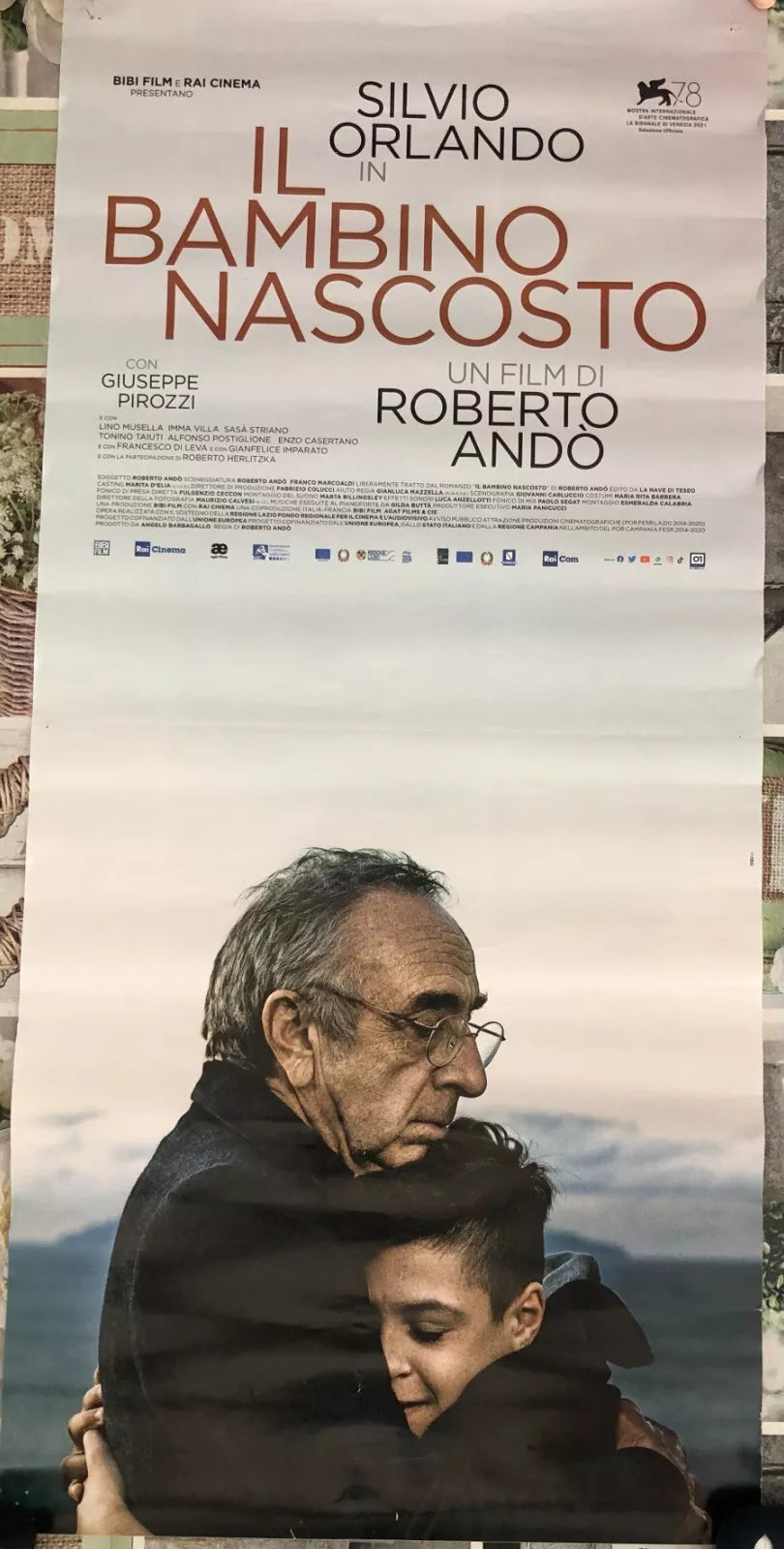 Poster locandina Il bambino nascosto 33x70 cm ORIGINALE da cinema 2021 di Robert